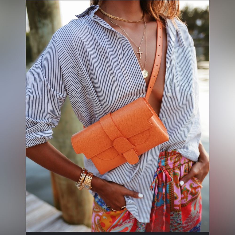 Senreve Aria Belt bag. GOLD CHAIN STRAP NOT INCLUDED